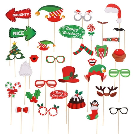 

64PCS Holding Photo Prop Funny Xmas Party Toys Photography Prop Party Supplies