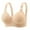 Beige, variant on Amidoa Heavy Breast Womens Bras Beige Push-up Wire-Free High Impact Bra Women Lingerie 36