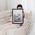 thumbnail image 5 of Solitary Reflection - Photography Black and White Nature Minimalist Landscape Scenic Water Black Framed Wall Art Print 6 x 8 inches, 5 of 7