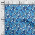 thumbnail image 2 of oneOone Polyester Spandex Medium Blue Fabric Tropical Quilting Supplies Print Sewing Fabric By The Yard 56 Inch Wide, 2 of 5