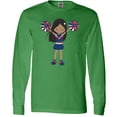 thumbnail image 3 of Inktastic African American Girl, Cheerleaders, Cheerleading Long Sleeve T-Shirt, 3 of 5