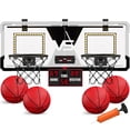 thumbnail image 1 of Juego de baloncesto HYES Dual Shot Over The Door con marcador, 1 of 8