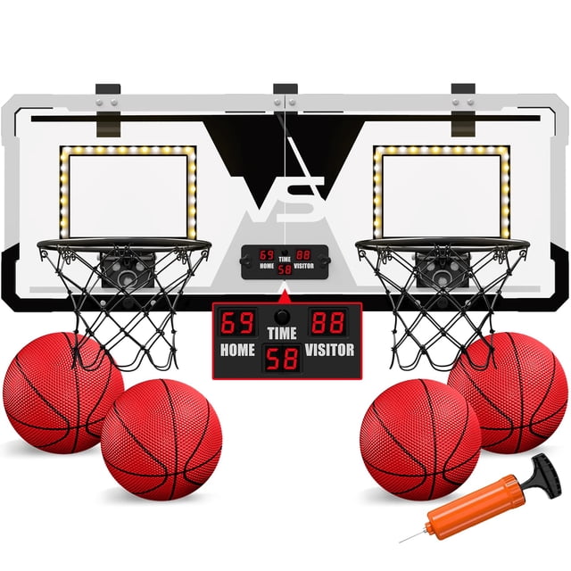 Juego de baloncesto HYES Dual Shot Over The Door con marcador