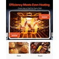 thumbnail image 4 of VEVOR 30 in Electric Range Oven, 4.8 Cu. Ft. Capacity Compact Freestanding Oven, Stainless Steel Kitchen Stove, with 4 Cooktop Burners, Timer, Easy Reach Racks, Storage Drawer, Light(No Power Cord), 4 of 9