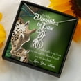 thumbnail image 3 of To Daughter-In-Law Perfect Gift from Mother-In-Law Mother's Treasure Gold/Silver Giraffe Necklace with Message Card & Cubic Zirconia, 3 of 19