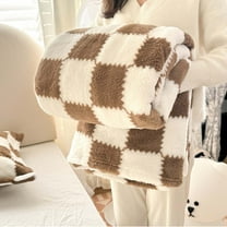 AZXY 30x40 Blankets and Throws Clearance Kids,Throw Blanket for Couch,Soft Fuzzy Blanket,Small Plaid Throw Blankets Under $25 Coffee