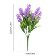 thumbnail image 3 of Decoración del hogar, decoración de habitaciones, lavanda, flores artificiales, adecuadas para jardín al aire libre, flores artificiales de plástico, decoración del hogar, boda, plantas verdes, flores, 3 of 6