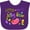 Purple, variant on Inktastic Little Miss Jelly Bean Boys or Girls Baby Bib