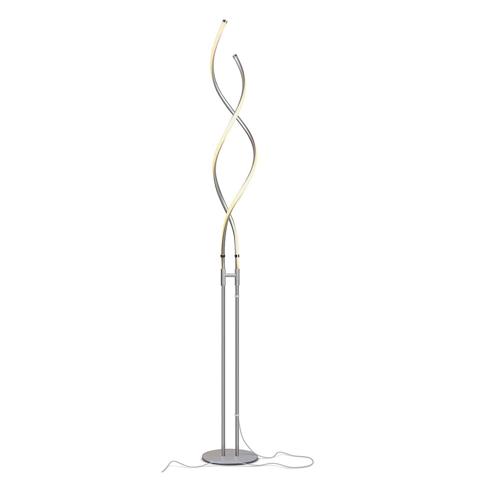 led spiral floor lamp