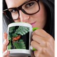 thumbnail image 2 of 3drose, Red Dart Frog Panama - Sa15 Mde0009 - Michael Defreitas, 15oz Two-tone Green Mug, 2 of 6