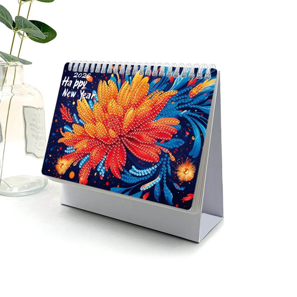 2026 Art Desk Calendar Set from 01/2026 to 12/2026 For Beginner Crafting Project