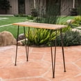 thumbnail image 5 of Acacia Wood Bar Table with Rustic Iron Frame / Durable for Outdoor Use, 5 of 5