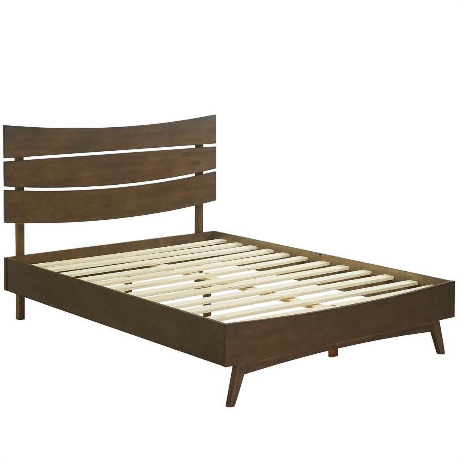 Everly Queen Wood Bed - Walnut
