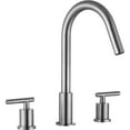 thumbnail image 2 of Anzzi L-AZ191BN 12.01 x 12.32 x 7.87 in. Spartan Widespread 2-Handle Bathroom Faucet, Brushed Nickel, 2 of 5