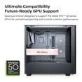 thumbnail image 4 of Funda para videojuegos Montech XR Wood ATX Mid-Tower con 4 ventiladores, color blanco, 4 of 8