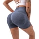 thumbnail image 1 of Gibobby Shorts Yoga Pantalones cortos de mujer Pantalones cortos de entrenamiento Pantalones cortos de yoga de cintura alta sin costuras(Azul, M), 1 of 4