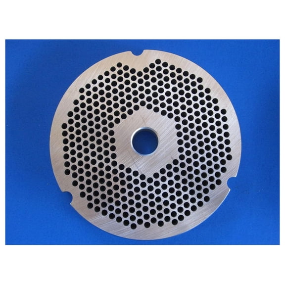 #32 Meat Grinder Plate 1/8" - 3mm Stainless Steel Disc for LEM, Cabelas, Hobart - Fine Grind for Sausage, Bologna, Hot Dogs