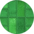 thumbnail image 1 of Ahgly Company Indoor Round Patterned Green Area Rugs, 3' Round, 1 of 1