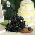 thumbnail image 5 of Morttic 24PCS Artificial Flowers Fake Calla Lily Flowers Real Touch Calla Lily Faux Flowers Arrangement Bouquet for Home Garden Party Wedding Bouquet Centerpieces Decoration (Black), 5 of 14