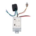 thumbnail image 4 of DC 9V-60V 20A 1200W PWM DC Motor Speed Controller with CW/CCW Switch, Variable Speed Regulator for Fans, Fireplace Blowers, DIY Projects - Easy Install with Built-in Mounting Holes & Wire Connectors, 4 of 7