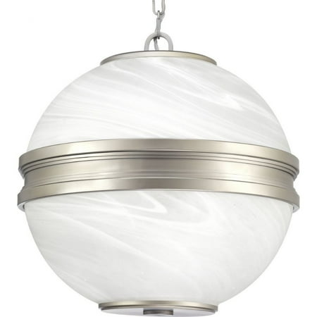 

Progress Lighting P500204-081 Point Dume Moonrise Pendant 3 Light Antique Nickel Finish with Alabaster Glass