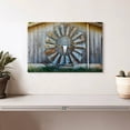 thumbnail image 2 of Elephant Stock Texas Barn Wall Art - Horizontal Canvas Wall Art - Living Room Wall Decor - Architecture Canvas - Brown And Blue Decor - 12" x 8", 2 of 8
