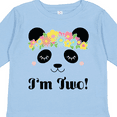 thumbnail image 4 of Inktastic 2nd Birthday Panda Face 2 Year Old Girl Girls Long Sleeve Toddler T-Shirt, 4 of 5