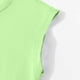 thumbnail image 5 of Camiseta de tirantes de cuello redondo para niña, de color liso, sin mangas, ideal para actividades al aire libre, cómoda, de talla mediana a grande, de poliéster., 5 of 6