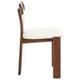 thumbnail image 6 of Safavieh Cayde Modern Wood Dining Side Chairs, Cream / Walnut, 6 of 8