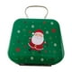 thumbnail image 2 of Caja de regalo de lata navideña con asa • Diseño de Papá Noel y copo de nieve • 6x7x3cm • Almacenamiento de galletas de caramelo • Decoración navideña, 2 of 2
