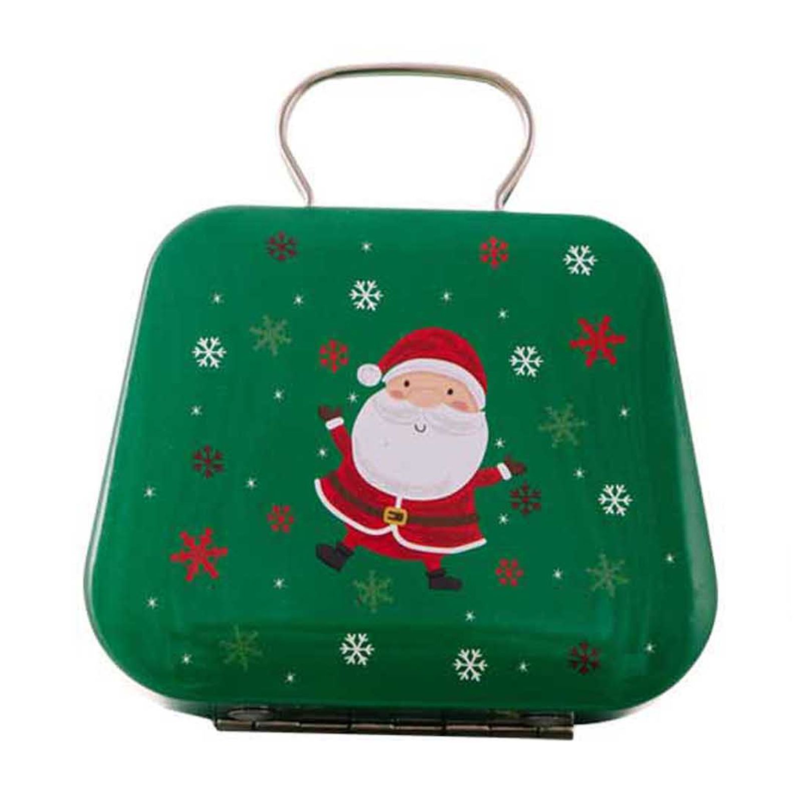Boîte Cadeau Empilable Père Noël / Bonhomme De Neige - Métal, Réutilisable - Pour Biscuits, Bonbons, Décoration De Noël