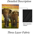 thumbnail image 4 of SKYSONIC Garden Flag Elephants Family On Sunset Double-Sided Printed House Sports Flag 12x18 in Polyester Decorative Flags for Courtyard Garden Flowerpot, 4 of 7