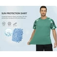 thumbnail image 6 of Weilanxin Men's Short Sleeve Swim Shirts Rash Guard UPF 50+ Sun Protection Quick Dry T-Shirt for Fishing Hiking ArmyGreen M, 6 of 7
