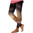 thumbnail image 3 of Today Prime Sales BiZtdJrK Leggings for Women Tummy Control Fashion Colourful Print Stretchy High Waist Yoga Leggings Casual Holiday Party Tights Black XXL, 3 of 5