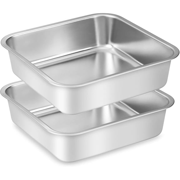 Stainless Steel Dog Bowls, [2 Pack] Water and Food Bowl Set, 1.6L Pet Metal Dishes for Small Medium Large Dogs