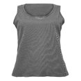 thumbnail image 4 of UTTOASFAY Womans Shirts Women's Solid Tank Tops Sleeveless U-Neck Base Shirt Summer Casual Workout Tees Gray 8(L), 4 of 6