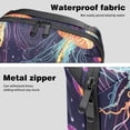 thumbnail image 4 of Jellyfish USB Cable Organizer Charger Pouch Hard Drive Cases Oxford Cloth Digital Storage Bag 5.9x9.44x3.14 in Waterproof Electronics Accessories Case, 4 of 6