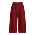 thumbnail image 6 of Jovrlynd Womens Cargo Sweatpants 2026 Elastic High Waist Wide Leg Sweat Pants with Multi Pockets, S-2XL, 6 of 7
