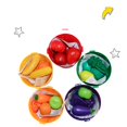 thumbnail image 2 of Juego de Roles Zulema 25 Piezas de Frutas Verduras y 5 Cestas Juguete para niños Petend Play, 2 of 8