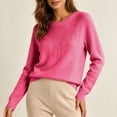 thumbnail image 5 of Samdudou Fall Sweaters for Women Rhinestone Fringe Embellished Crewneck Long Sleeve Pullover Tops Elegant Dressy Knitwear Sparkly Party Blouse Chic Winter Outfit Rhinestone Clothes, 5 of 9