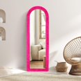 thumbnail image 1 of AnorTrek Fluffy Mirror Cover for Arched & Full-Length Mirrors (59"x16") – Stretch Fabric, Non-Slip Backing, Decorative Protector – Soft & Durable Décor (Mirror Not Included), 1 of 7