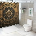 thumbnail image 7 of BCIIG Pirate Quote Wheel Shower Curtain 100% Polyester with Hooks 60"x72, 7 of 7