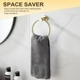 thumbnail image 3 of BGL 2-Pack Brushed Gold Towel Rings for Bathroom, 304 Stainless Steel Wall Mount Towel Holder Set, Rustproof Bath & Kitchen Accessories with Modern Matte Finish, 3 of 7