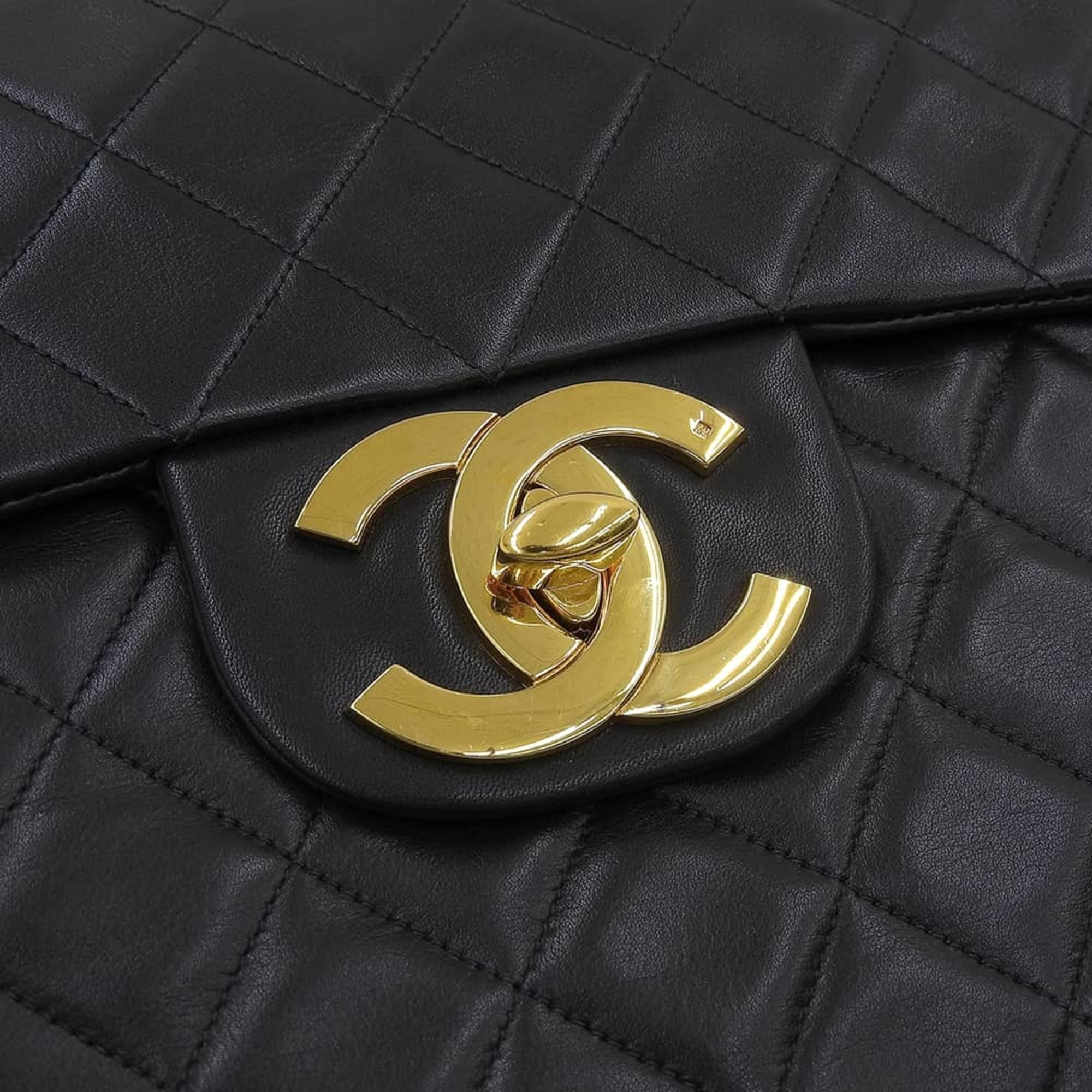 Pre-Owned CHANEL Deca Matelasse 34 Coco Mark Chain Shoulder