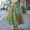 Green, variant on Morttic Women's Colorful Floral Print High Waist A-Line Skirt – Bohemian Casual Flared Swing Long Flowy Summer Skirt Navy Blue，XL