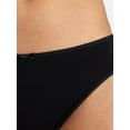 thumbnail image 3 of No Boundaries Women's Bikini Panty Cotton, 1-pack, Sizes XS-XXXL, 3 of 4