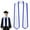 A, variant on Event Decorations,Plain Graduation Honor Stole Classic End With Trim Unisex Adult 72" Long