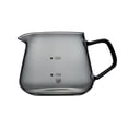 thumbnail image 1 of Taza pequeña de vidrio Wosthever prensa reutilizable 450ml negro, 1 of 6
