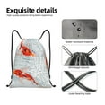 thumbnail image 4 of Daiia Koi Fish Corals,Spring Summer Pattern Drawstring Backpack, Gym Bag, Lightweight Backpack, Water-Resistant Bag Travel Sports Backpack, Fitness Bag, Yoga Bag-Small, 4 of 6
