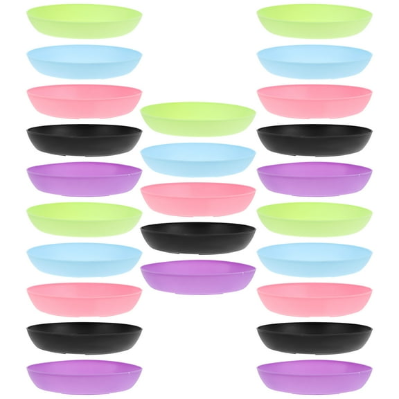 25 Pcs Decorative Planter Flower Pot Saucers Potted Drip Plates Plastic Flowerpot Bases Round Holder Simple